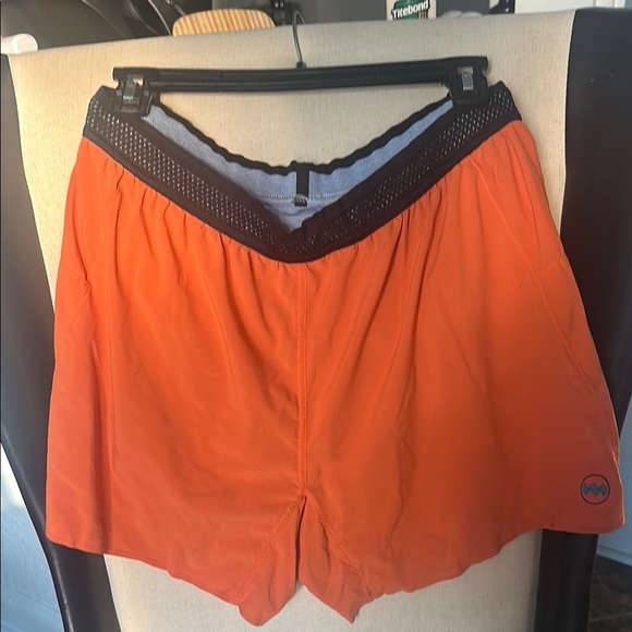 Janji Orange Athletic Shorts with Black Trim - Picture 1 of 1